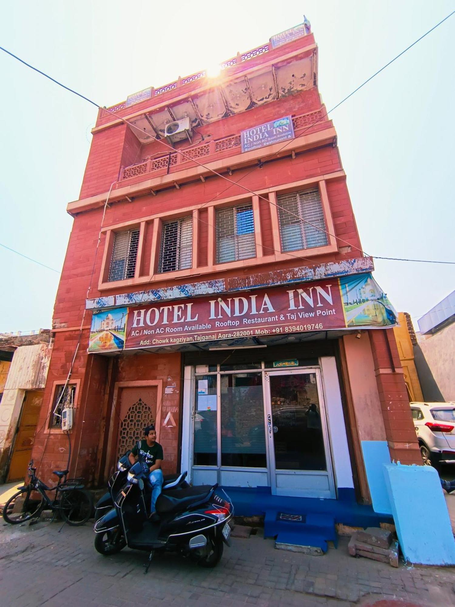 Hotel India Inn Walking Distance From Taj Mahal-- Rooftop Taj Mahal View Agra  Esterno foto