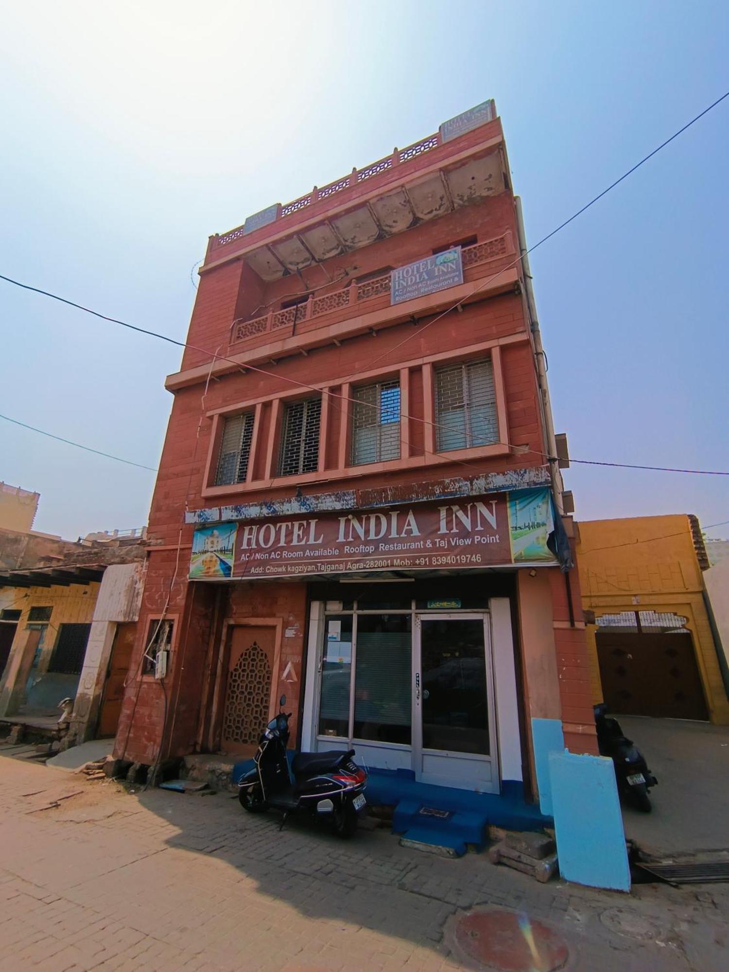 Hotel India Inn Walking Distance From Taj Mahal-- Rooftop Taj Mahal View Agra  Esterno foto